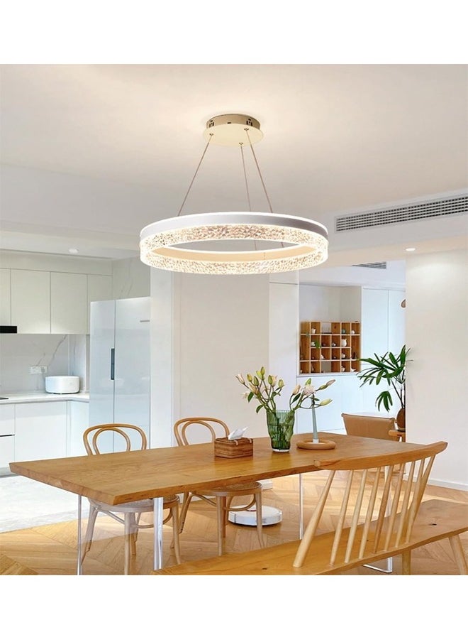 ATM Modern Crystal LED Ring Pendant Light Fixture  - Image 4