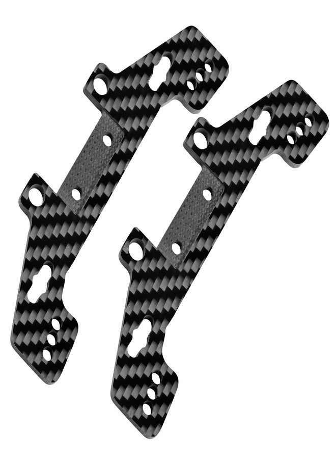MORFUM 2Pcs Carbon Fiber Front & Rear Shock Towers for Tamiya TT02 1/10 RC Car – TT02 Shock Absorber Plate RC Shock Damper Stand Lightweight & Durable Upgrade Parts - Image 5