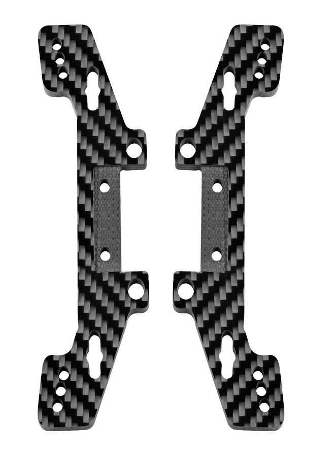 MORFUM 2Pcs Carbon Fiber Front & Rear Shock Towers for Tamiya TT02 1/10 RC Car – TT02 Shock Absorber Plate RC Shock Damper Stand Lightweight & Durable Upgrade Parts - Image 3