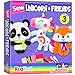 KRAFUN Unicorn Beginner Animal Sewing Kit for Kids Age 713 My First Art Craft Includes 3 Stuffed Animal Dolls Panda Fox Instructions Plush Felt Materials for Learn to Sew Embroidery - Image 3