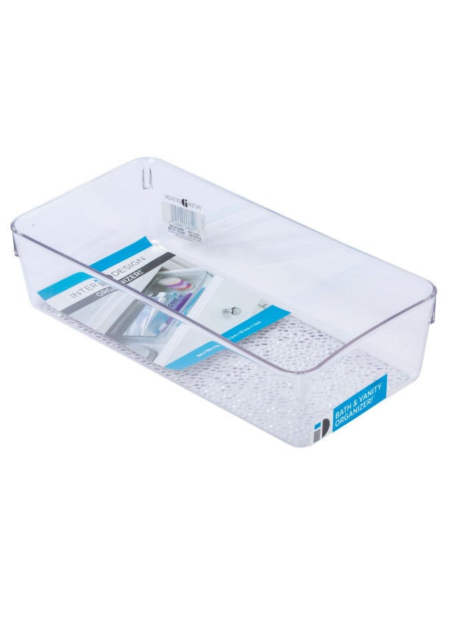 إنترديزاين رين جراند منظّم أدراج متين شفاف 6.8 × 4.1 × 12.7 بوصة - Image 1