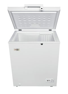 GeneralGold General Gold 145L Chest Freezer, White Deep Freezer with Defrost, LED Light, Lock & Key, Compact Energy-Efficient Storage Solution  - Image 1