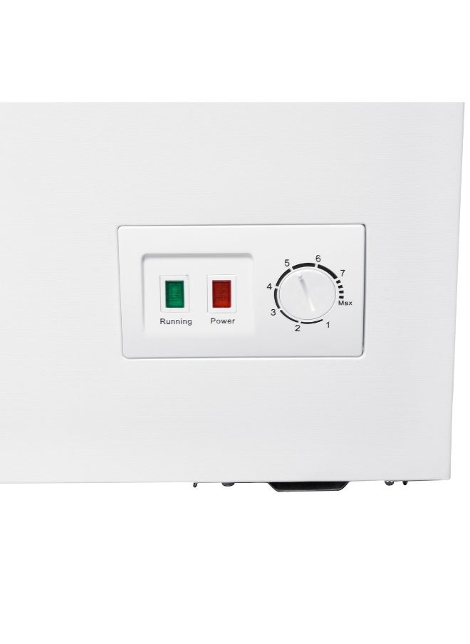 GeneralGold - General Gold 145L Chest Freezer, White Deep Freezer with Defrost, LED Light, Lock & Key, Compact Energy-Efficient Storage Solution - Image 1