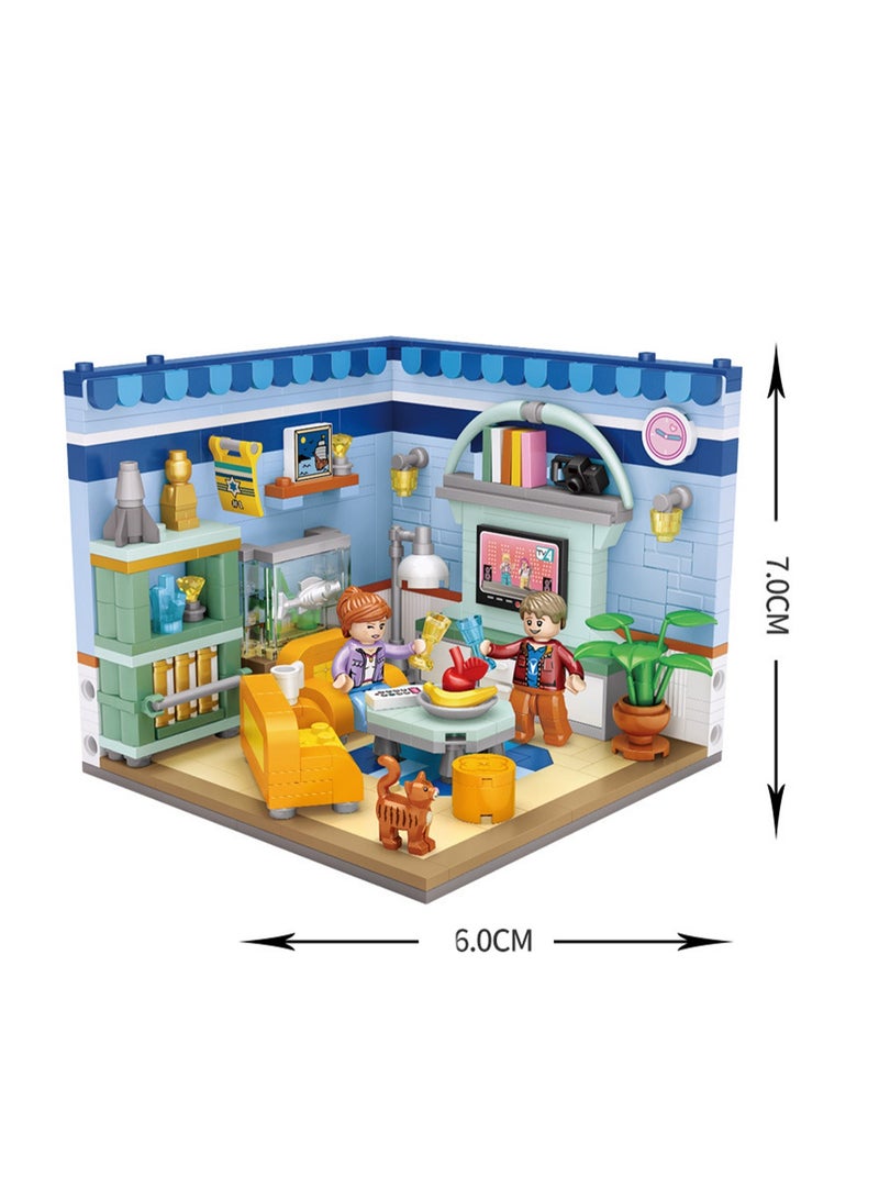 Loquat 541pcs Living Room Model Set Building Blocks Creative Diy Simulation Collection Building Assembly Toys Children'S Gifts Home Decorations - Image 2