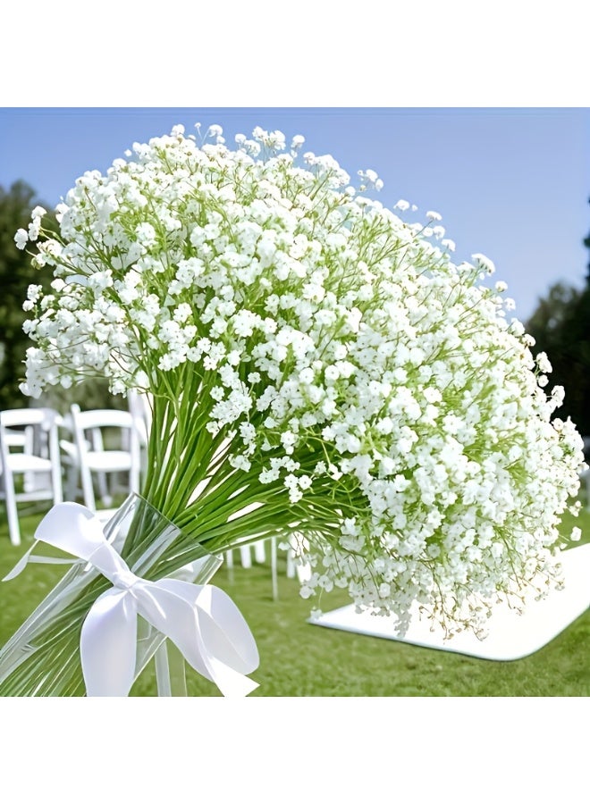 Ayshal 30 Bundles - 900 Flowers Artificial Gypsophila, 11.8 Inches Suitable for Outdoor Arrangement, Very Suitable for Weddings, Engagements, Home Decoration, Hotels, Projects, Parties - Image 1
