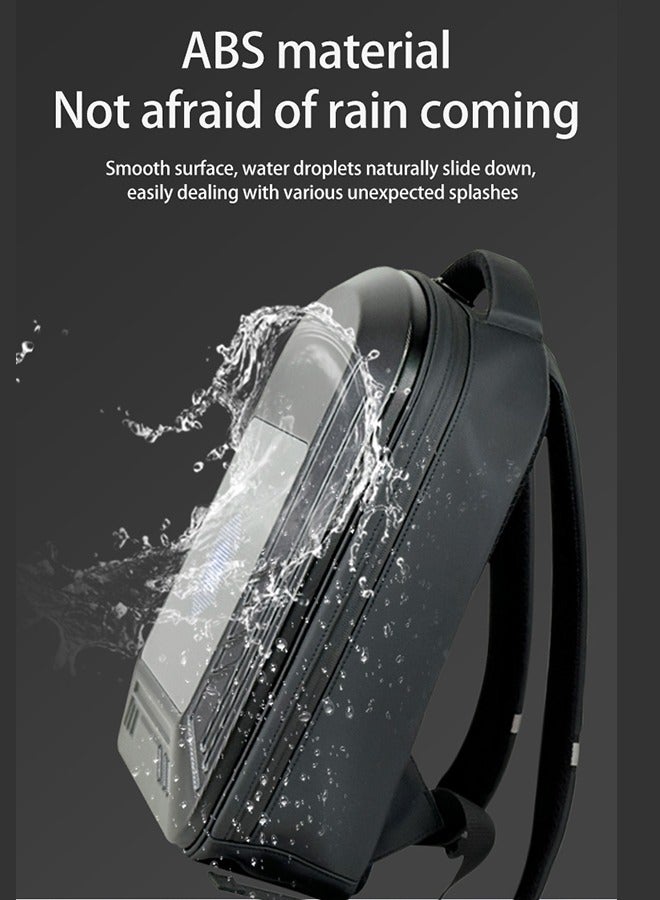 OASIS DESERT LED Backpack Shoulder Light Display Large Screen Cool DIY Hard Shell Waterproof Riding Sports - Image 2