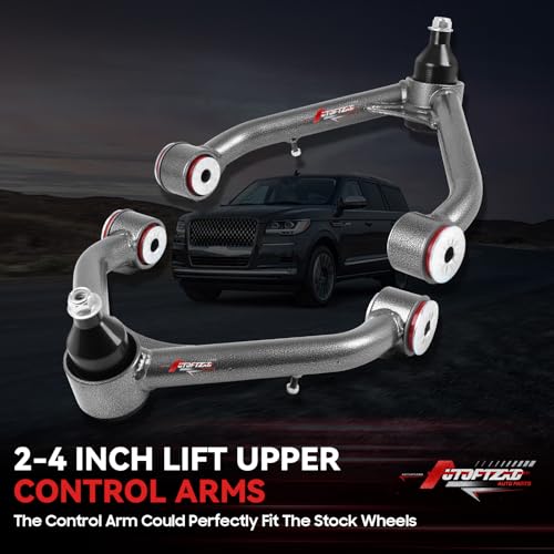 Autoptzxd 2-4" Lift Upper Control Arms for 1999-2006 Chevy Silverado 1500/GMC Sierra 1500, Front Tubular Suspension Control Arm for 2000-2006 Suburban Yukon XL 1500 with Ball Joint, 2Pcs - Image 3