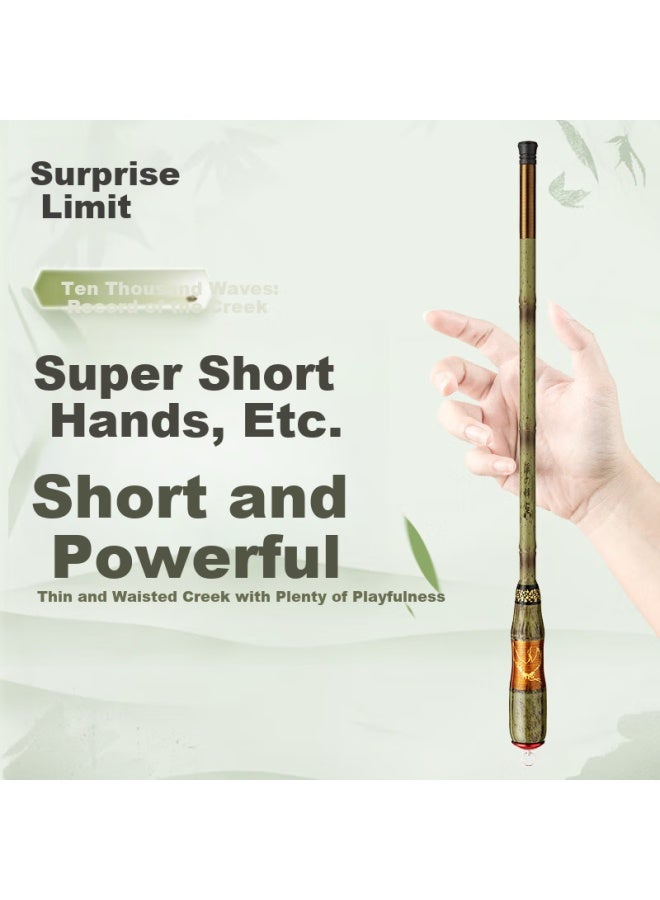 Turbulent Waves Surfing Wave 2.3M Ultra Short Section Small Object Rod Children'S Fishing Rod Hand Rod Portable Stream Rod Super Light Super Hard Wild Fishing Rod Fishing Pole - Image 1