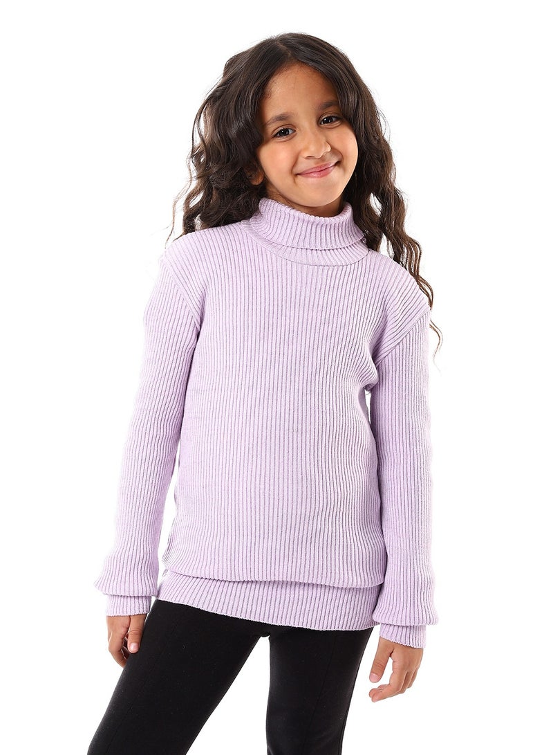 Caesar Girls Wool Pullover With High Neck  - Image 1