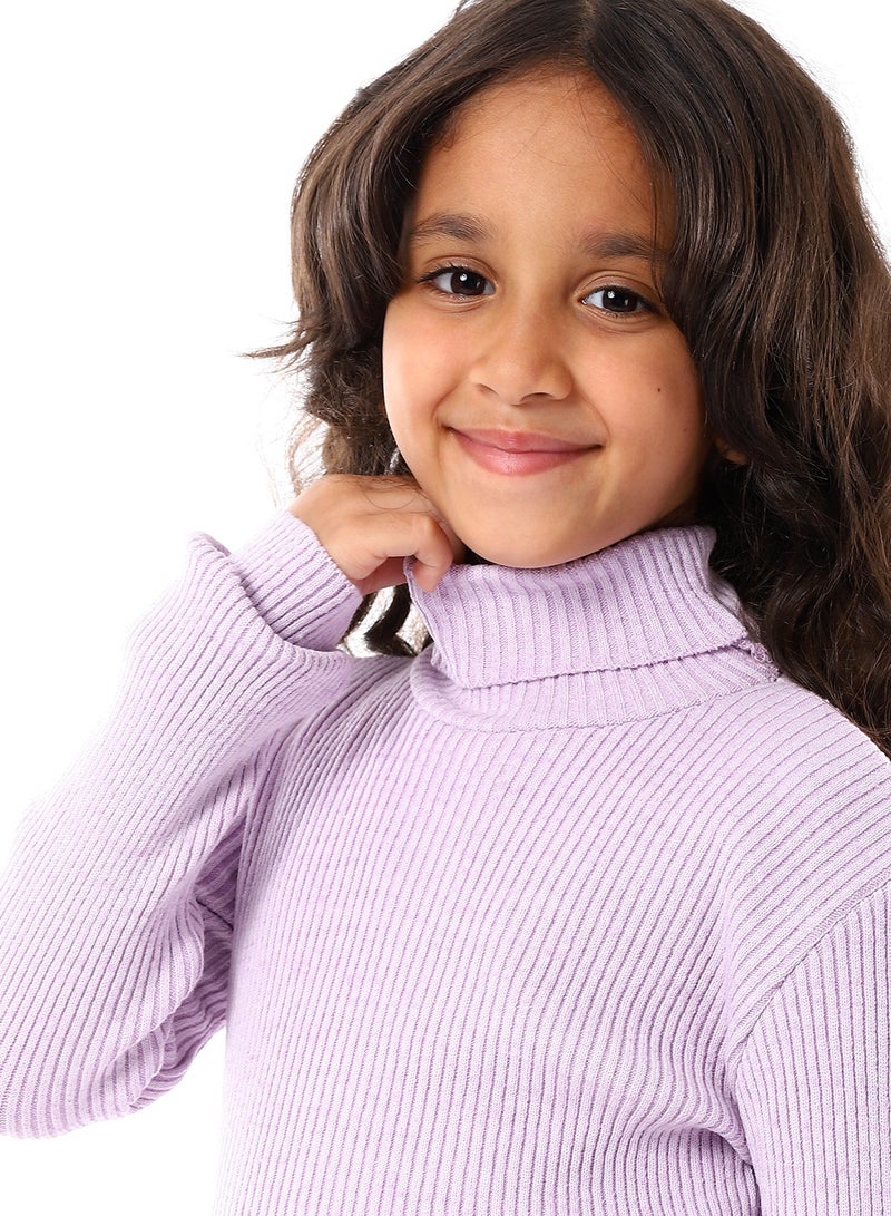 Caesar Girls Wool Pullover With High Neck  - Image 3