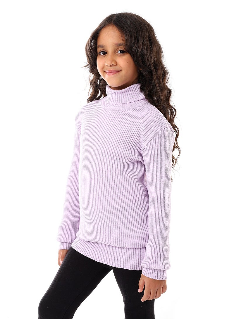 Caesar Girls Wool Pullover With High Neck  - Image 2