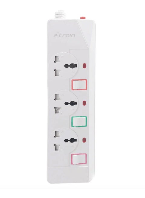 Etrain 16A Power Strip 3 Outlet With Overload Protection PS073