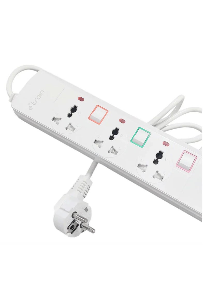 Etrain Etrain 16A Power Strip 3 Outlet With Overload Protection PS073  - Image 2