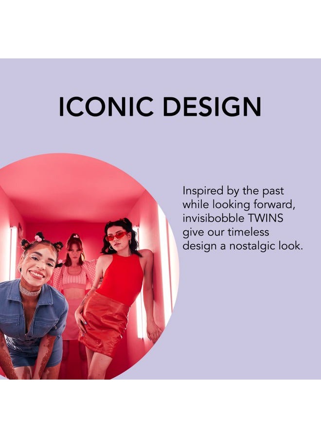 invisibobble Ball Hair Ties with Coil, TWINS Purrfection - Ponytail Holder- No Damage, Wrap and Twist - Pain-Free Hair Accessories for Girls and Women - Gentle for Girls Teens and Thick Hair - Image 3