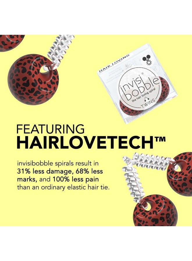invisibobble Ball Hair Ties with Coil, TWINS Purrfection - Ponytail Holder- No Damage, Wrap and Twist - Pain-Free Hair Accessories for Girls and Women - Gentle for Girls Teens and Thick Hair - Image 5
