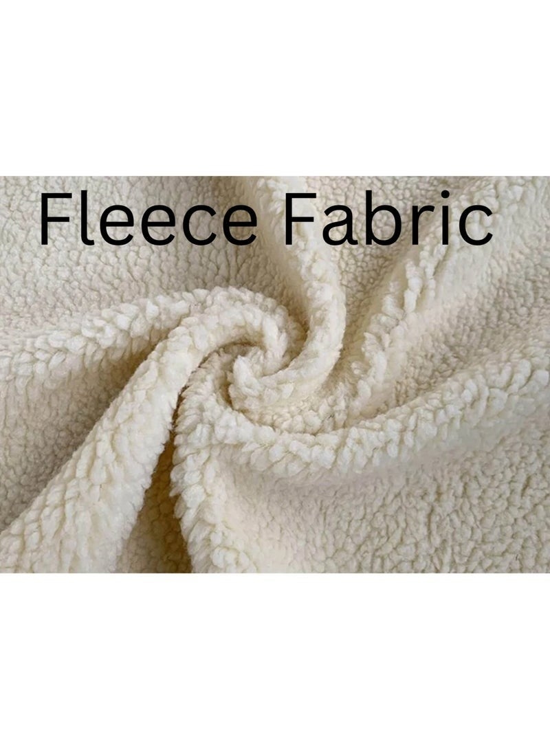 Al Zakharef Furniture Milbrey Fleece Fabric Overstuffed Multifunction Cloud L-shaped Sofa Chair set for Living Room Office - White Right side - Image 5