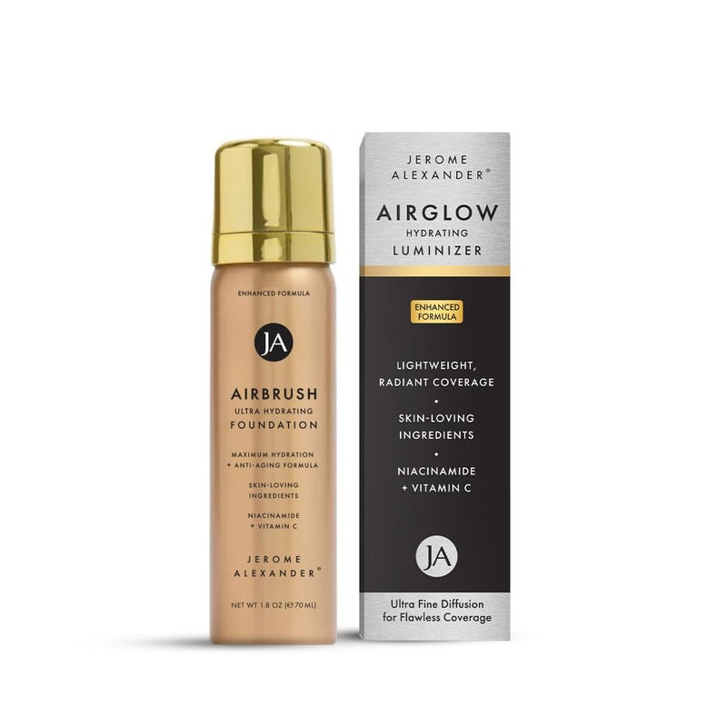 Jerome Alexander MagicMinerals AirGlow Tinted Highlighting Night Mist, Illuminating Airbrush Tinted Moisturizer Spray | Natural Pearl - Image 1