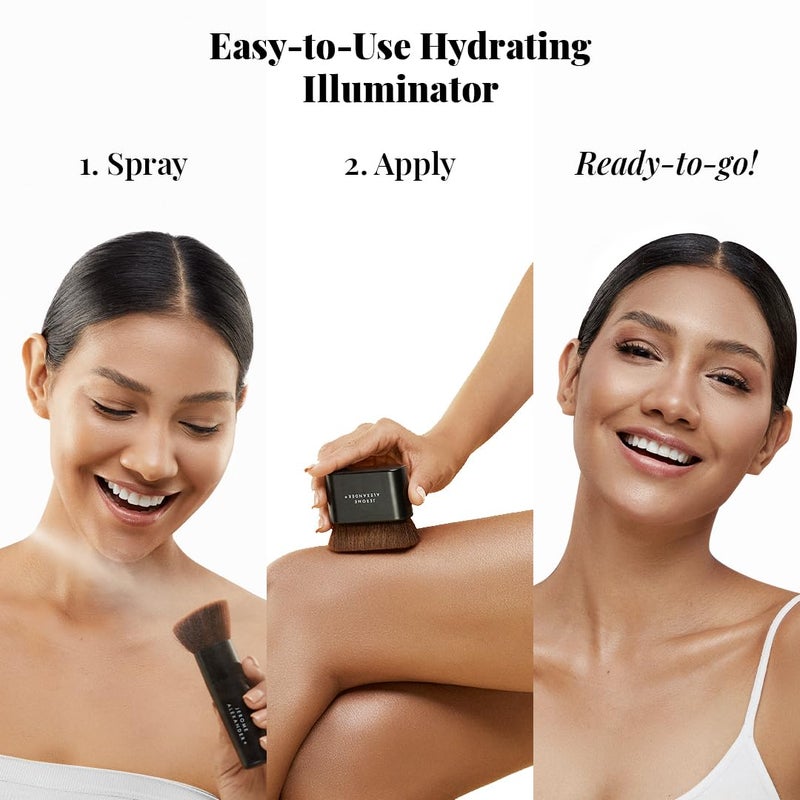 Jerome Alexander MagicMinerals AirGlow Tinted Highlighting Night Mist, Illuminating Airbrush Tinted Moisturizer Spray | Natural Pearl - Image 3