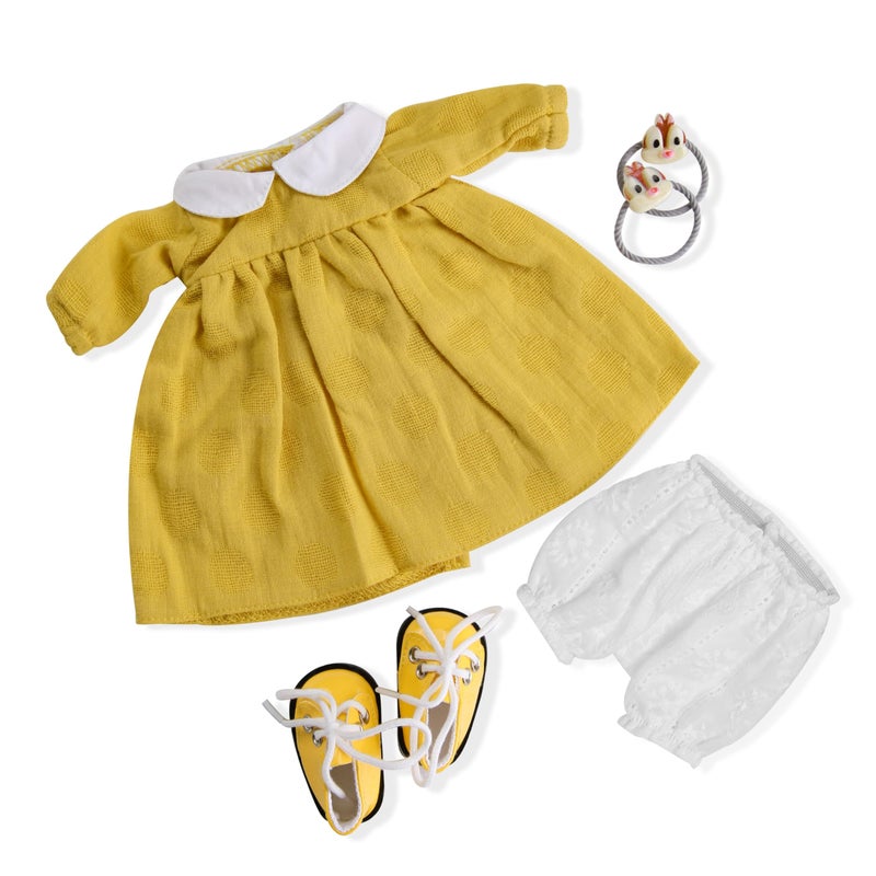 BlissfulPixie Handmade Waldorf Doll Clothes 12 inch Clothing Set with Pretty Box Girl Christmas Birthday PresentInkas Clothes Accessories - Image 3