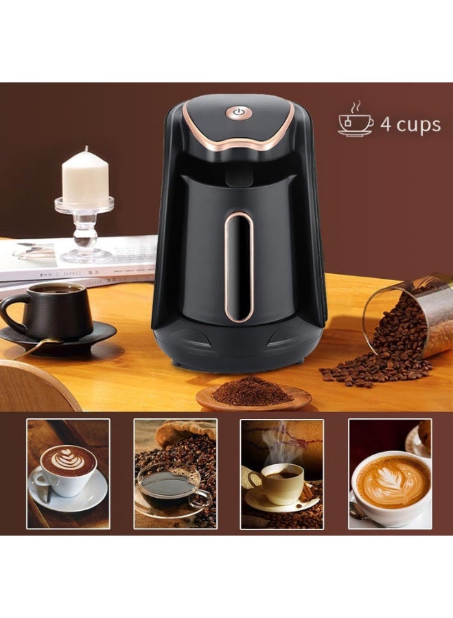 RAF Automatic Turkish Coffee Maker 4 Cup – Electric Greek Coffee Machine 480W with Anti-Overflow Sensor, Foamy Coffee Brewer - Image 3