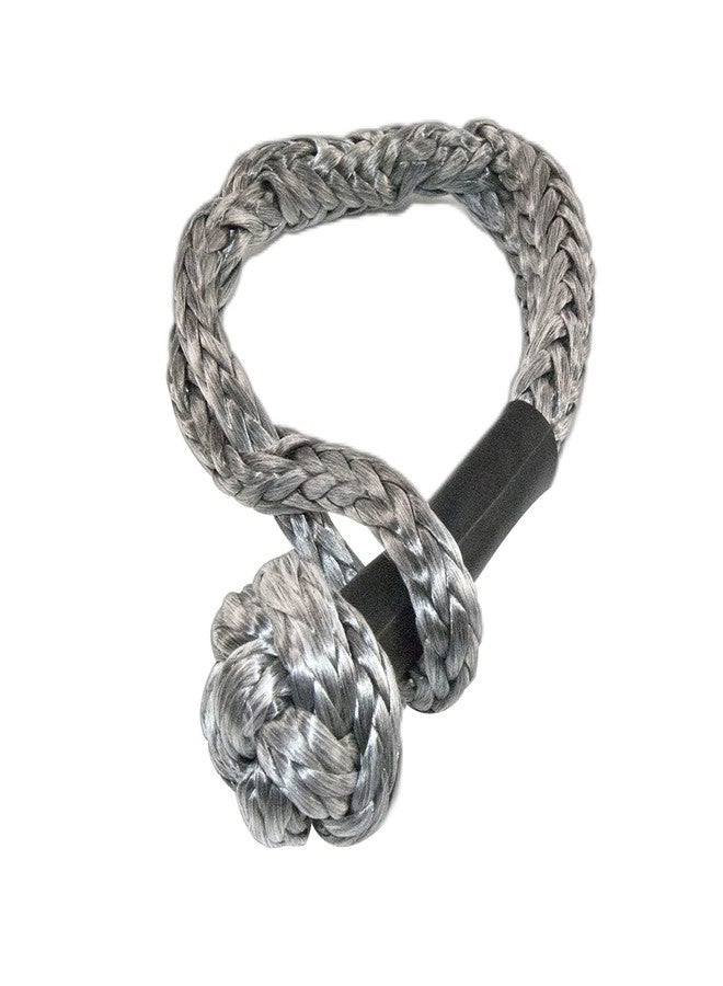 KING-PRO Synthetic Soft Shackle 1/2"x24" Soft Shackle 42,000lbs Breaking Strength Recovery Rope Shackle with Protective Sleeves for Full-Size Truck Large SUVs Offroad Vehicels 2-Pack (Black-Gray) - Image 5