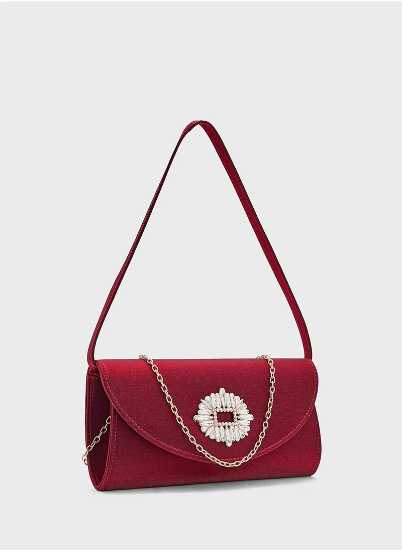 خزانة Embellished Clutch Bag