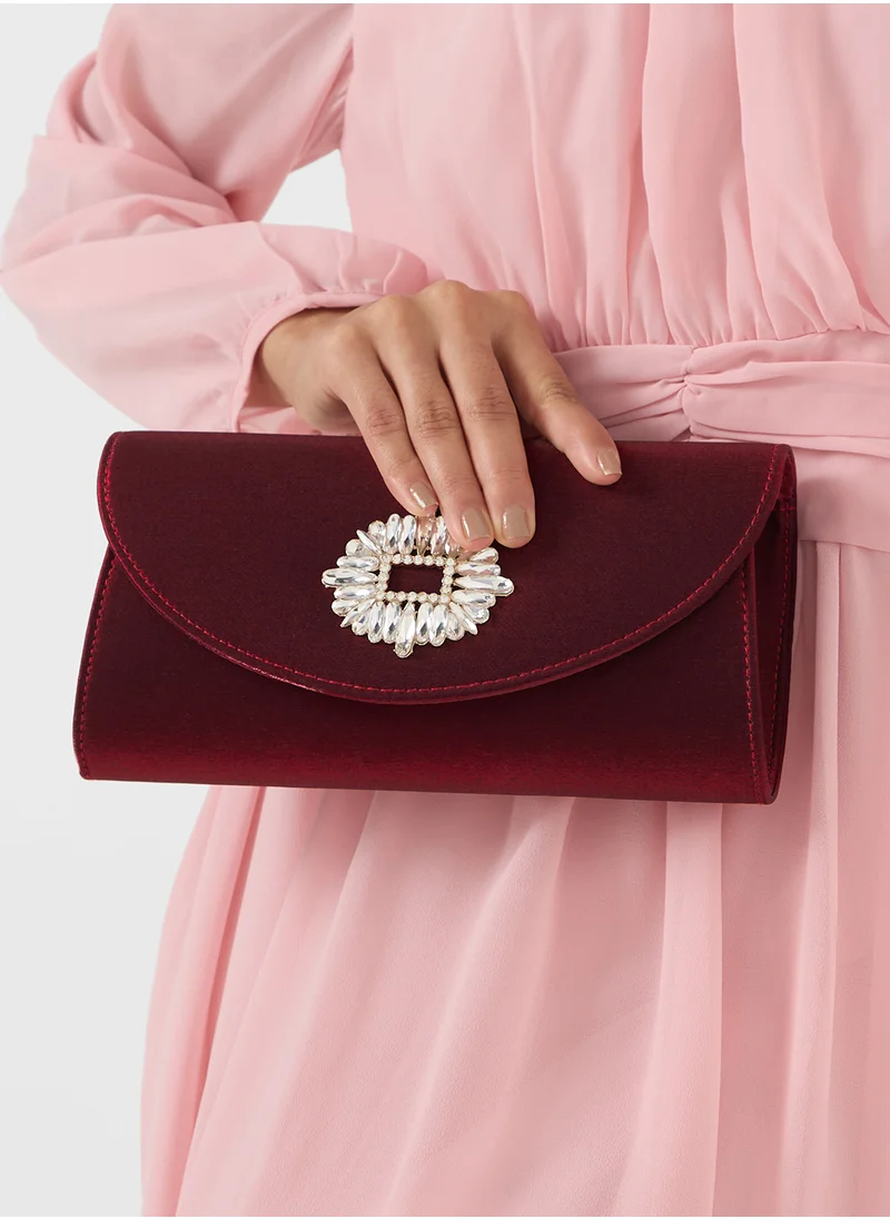 خزانة Embellished Clutch Bag