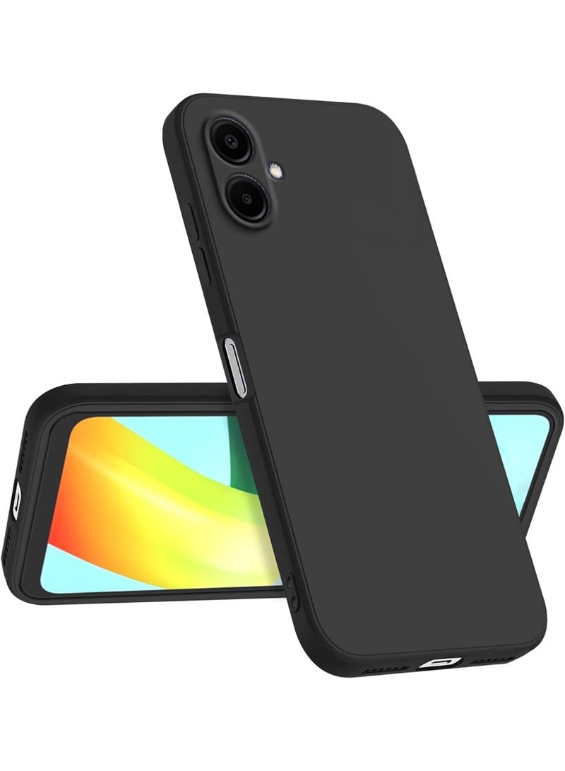 Protective Cover For Samsung Galaxy A07 , Slim Fit Soft Back TPU Case Flexible Silicone Cover Compatible For Samsung Galaxy A07 - Black