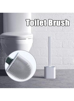 AIWANTO Silicone Toilet Brush with Holder  - Image 2