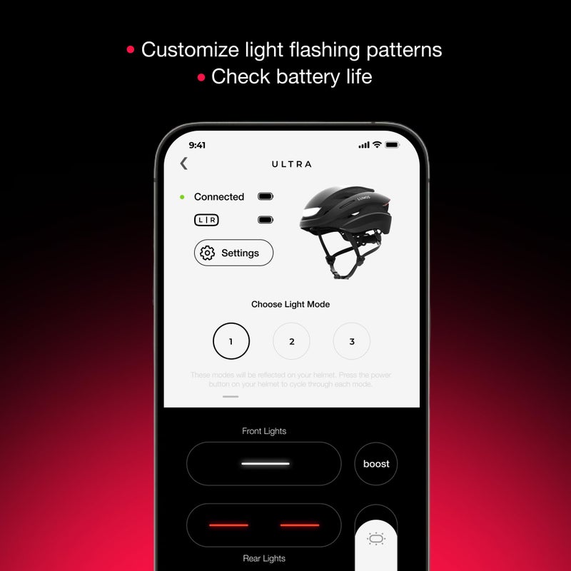 Lumos Ultra Smart Bike Helmet | Customizable Front and Back LED Lights with Turn Signals | Road Bicycle Helmets for Adults: Men, Women (MIPS) - Image 4