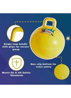 Prakal Hopper Ball For Teenagers Ages 318 (Hippity Hop Ball Hopping Ball Bouncy Ball With Handles Sit & Bounce Kangaroo Bouncer Jumping Ball 65 Cm Multi Colour Pump Included)  - Image 5