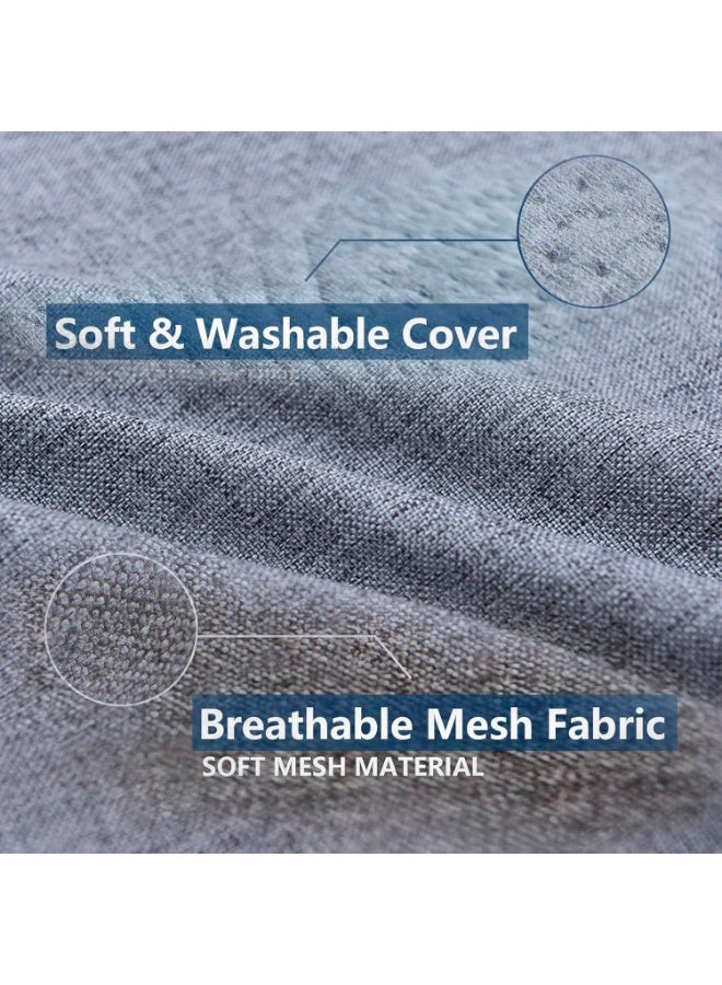 موثوقية التنبؤ مرتبة قابلة للطي مرتبة طبية سميكة من الإسفنج الطبي 4 مرتبة قابلة للطي للضيوف بغطاء قابل للغسل قابل للتنفس لسرير فردي للتخييم على الأرض في غرفة اللعب - Image 4