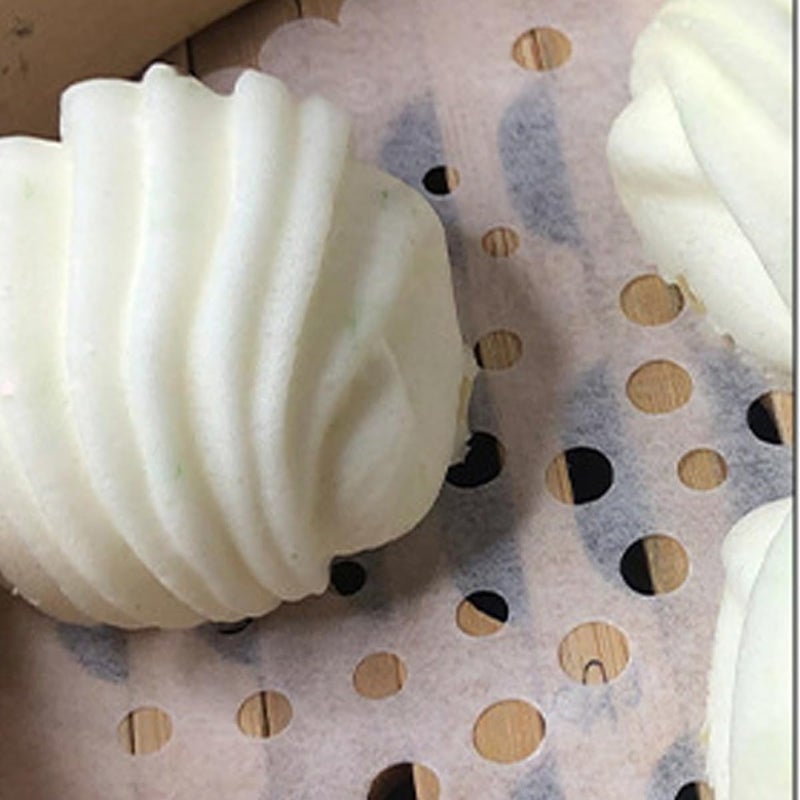 Perforated Steamer Paper 12.7cm round Lace Oil-absorbing Baking Paper Pads Silicone Coated for Air Fryer and Home Kitchen Cooking 500 Sheets - Image 5