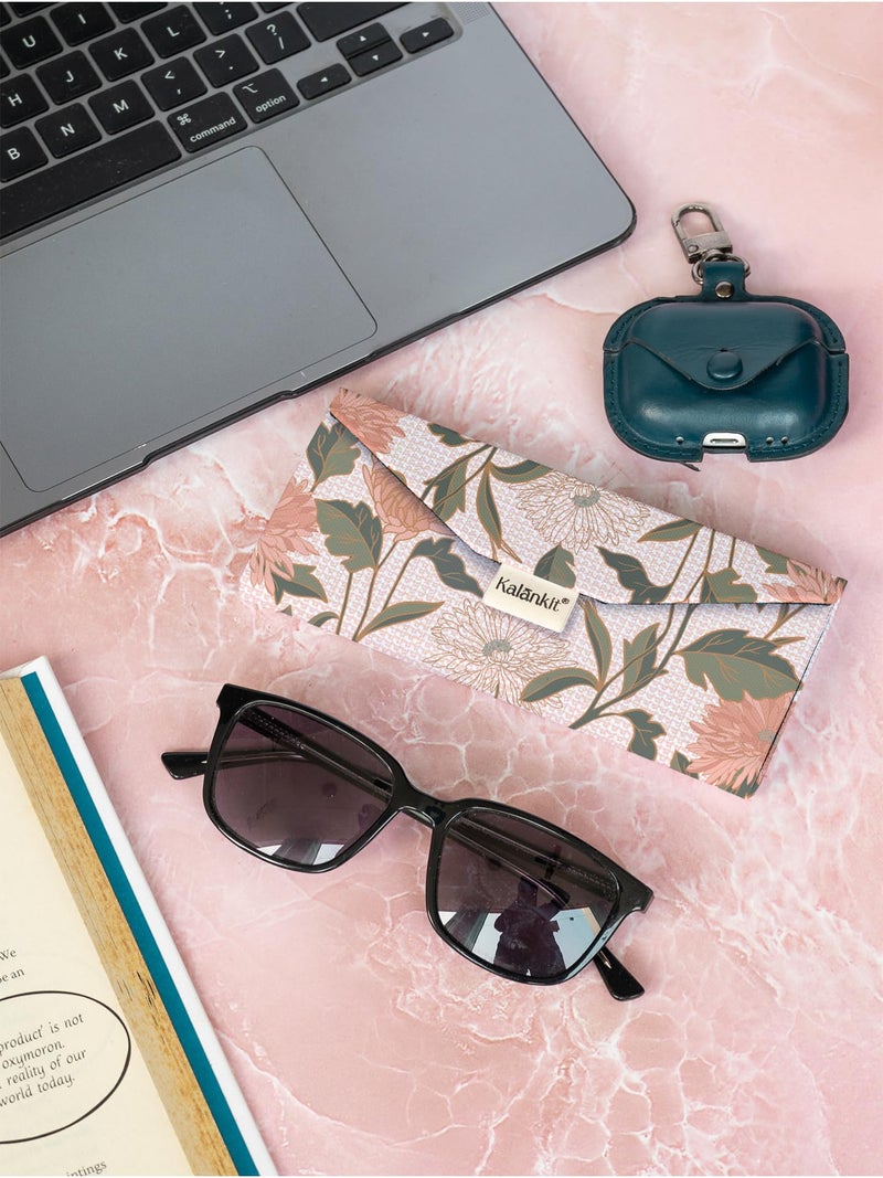 Kalankit Stylish Trifold Sunglass Organizer Case for Women | Vegan Leather Eyewear & Spectacle Box | Magnetic Closure Specs & Goggles Cover | Gift for Women - Image 3