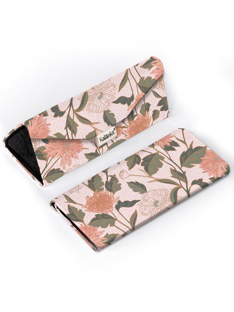 Kalankit Stylish Trifold Sunglass Organizer Case for Women | Vegan Leather Eyewear & Spectacle Box | Magnetic Closure Specs & Goggles Cover | Gift for Women - Image 1