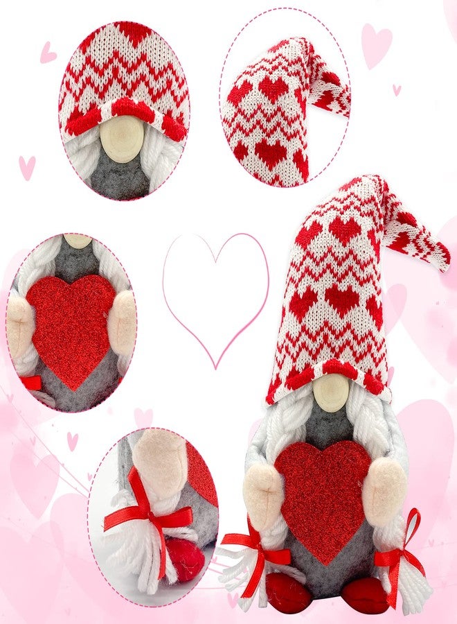 Teeker Valentines Day Decor - Valentines Day Decorations - Valentine Couple Gnomes Decorations for Home, Office - Valentine's Gifts for Her, Wife, Women, Girlfriend - Romantic Anniversary Vday Wedding Gift - Image 4