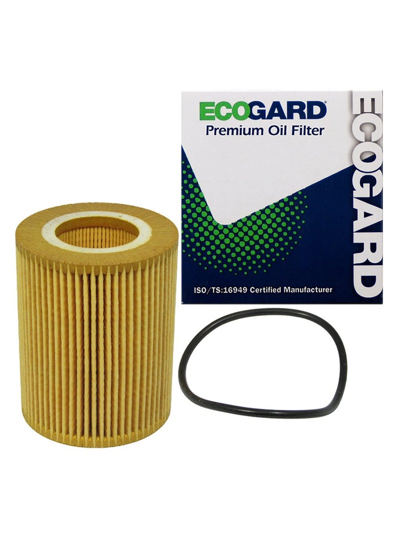 ECOGARD ECOGARD X5692 Premium Cartridge Engine Oil Filter for Conventional Oil Fits Volvo XC90 3.2L 2007-2014, XC60 3.0L 2010-2016, XC60 3.2L 2010-2015, XC70 3.2L 2008-2015, S80 3.2L 2007-2014  - Image 1