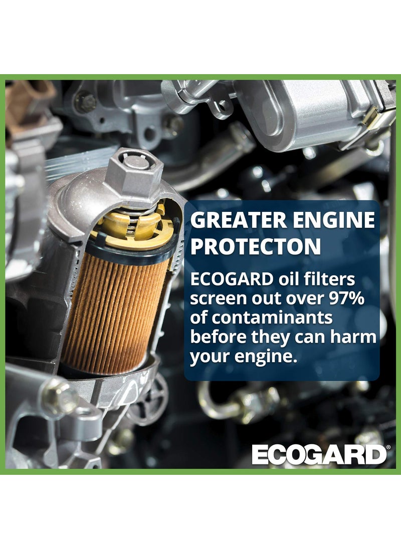 ECOGARD ECOGARD X5692 Premium Cartridge Engine Oil Filter for Conventional Oil Fits Volvo XC90 3.2L 2007-2014, XC60 3.0L 2010-2016, XC60 3.2L 2010-2015, XC70 3.2L 2008-2015, S80 3.2L 2007-2014  - Image 3