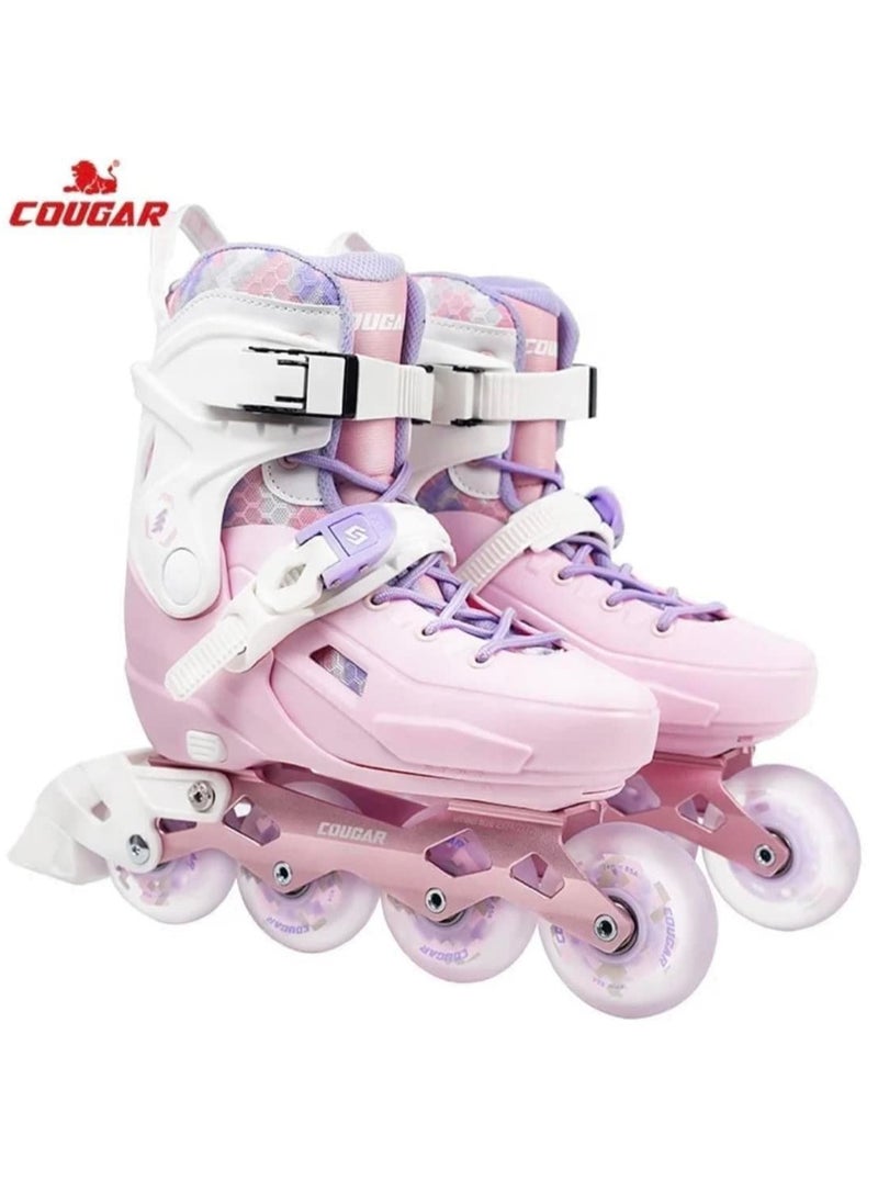Cougar Adjustable roller skate shoes Cougar 319 pink 