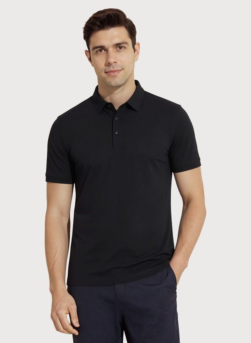 QUASER Polo-Shirt for Men,Regular Fit Quick-Dry Men's T-Shirts Moisture Wicking Comfortable Golf Tops,Tees - Image 3