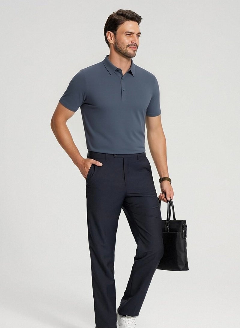 QUASER Polo-Shirt for Men,Regular Fit Quick-Dry Men's T-Shirts Moisture Wicking Comfortable Golf Tops,Tees - Image 4