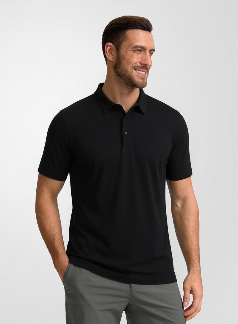 QUASER Polo-Shirt for Men,Regular Fit Quick-Dry Men's T-Shirts Moisture Wicking Comfortable Golf Tops,Tees - Image 2