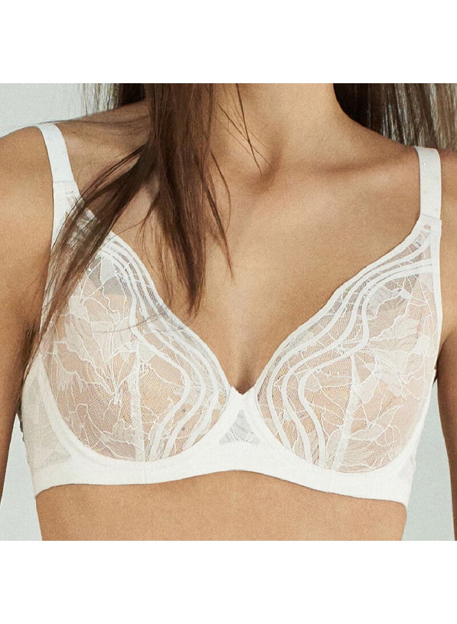 Aimer Women's Lace Thin Cup Bra With Perforated Large Cups Ca11131-85c - Image 2