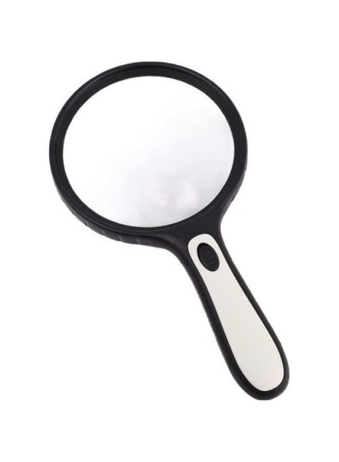 JAJALIN Ultra-Clear High-Magnification Handheld Magnifying Glass For Elderly And Children, Reading Main Lens 3X, Auxiliary Lens 6X, Large Magnifying Surface With Led Light - Image 3