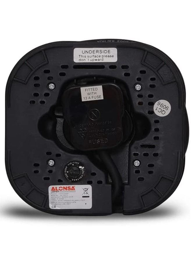 ALONSA - Alonsa Mini Portable Electric Travel Cooker for Rice Soups Stews Noodles - Dual Voltage for International Travelling - Image 1
