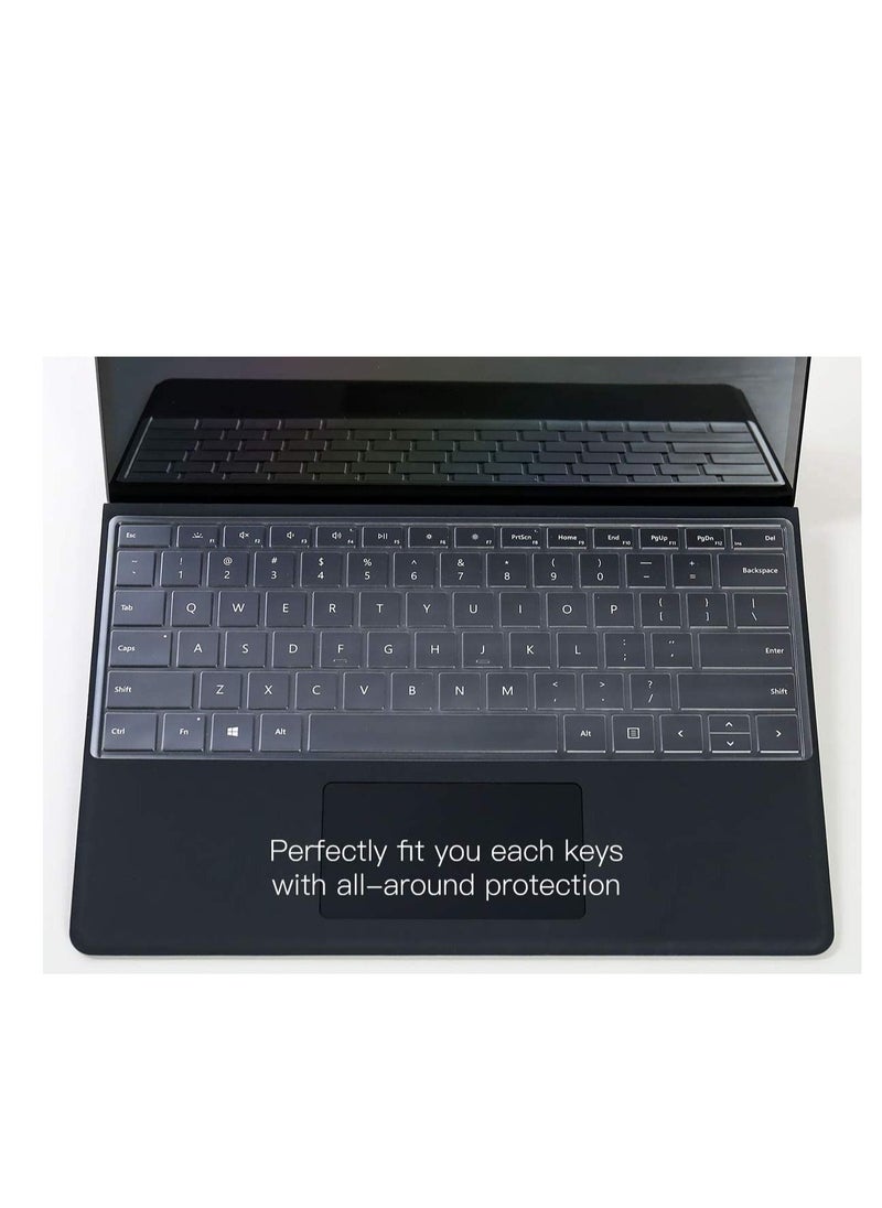Generic - Clear Keyboard Cover Compatible for Microsoft Surface Pro 4 and 2017 Microsoft Surface Pro 5 and Microsoft Surface Pro 6 and Surface Pro 7, Surface Pro X 2019, Surface Pro 8 2021 - Image 1