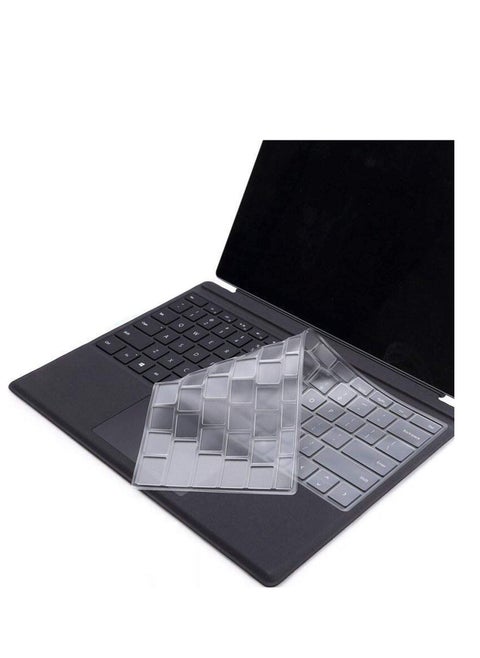 Clear Keyboard Cover Compatible for Microsoft Surface Pro 4 and 2017 Microsoft Surface Pro 5 and Microsoft Surface Pro 6 and Surface Pro 7, Surface Pro X 2019, Surface Pro 8 2021
