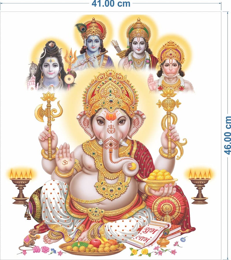 Rangoli Modern Medium God Wall Sticker - Image 5