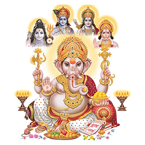 Rangoli Modern Medium God Wall Sticker - Image 1