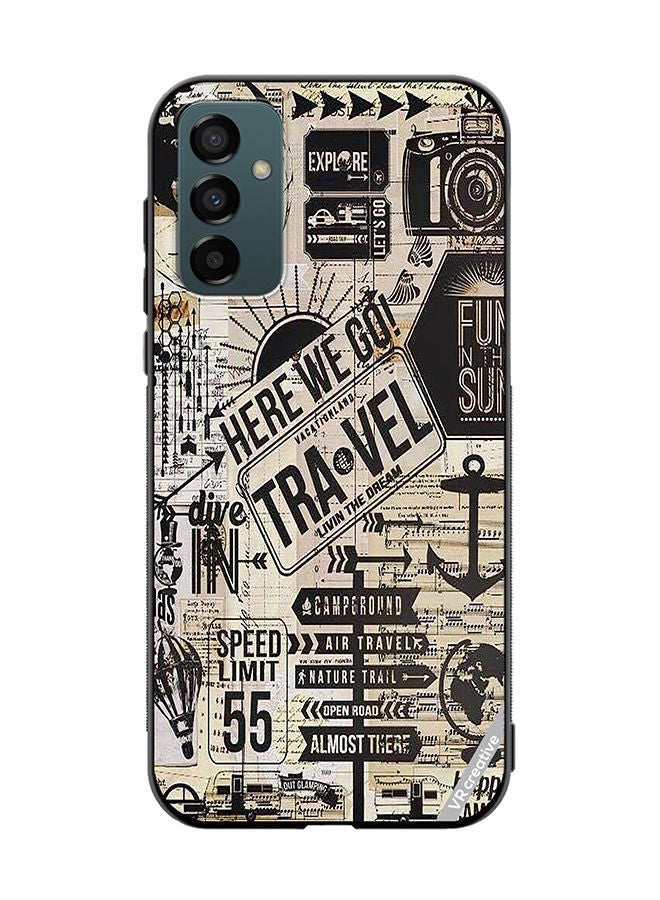 VR CREATIVE Protective Case Cover For Samsung Galaxy M23 Here We Go Travel Design Multicolour - Image 1